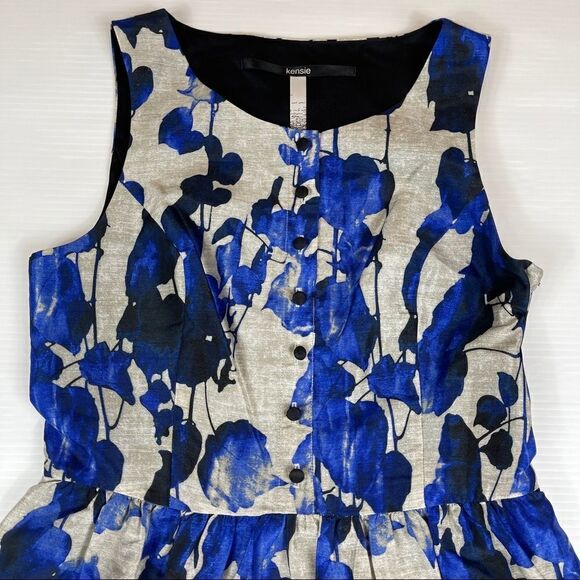 Kenzie Party Dress Prom Knee Length Fit Flare Silver Women’s Size Small - Picture 3 of 11